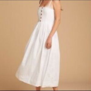 Free People | Lilah Cotton Pleated Midi Dress